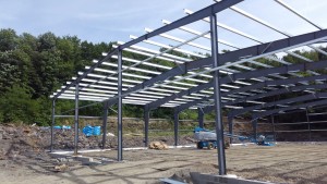 After first day of steel erection June 2018.